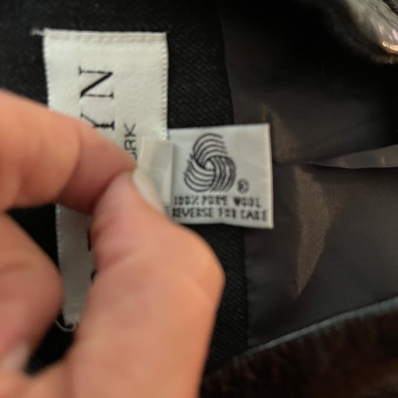 Vintage Renlyn black wool & leather military coat steampunk L blazer - Picture 6 of 8